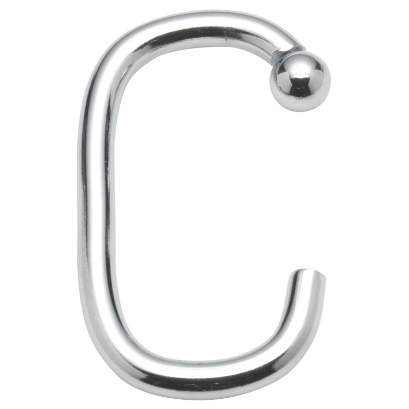 Crochets de rideau de douche C, Chrome