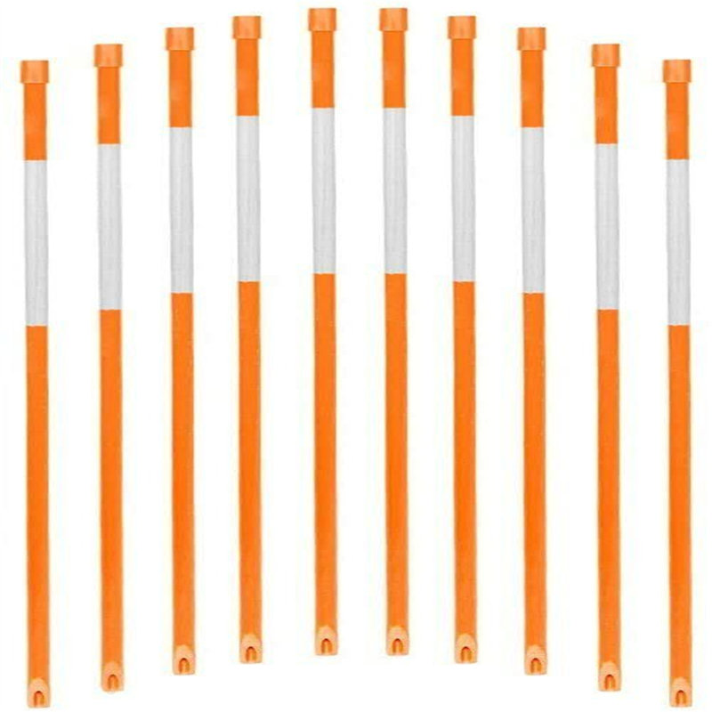 11'' H x 11'' W Composite Fencing, Orange/White