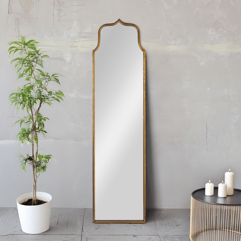 Miroir mural Devyn, 70,1 po x 17,7 po, Or
