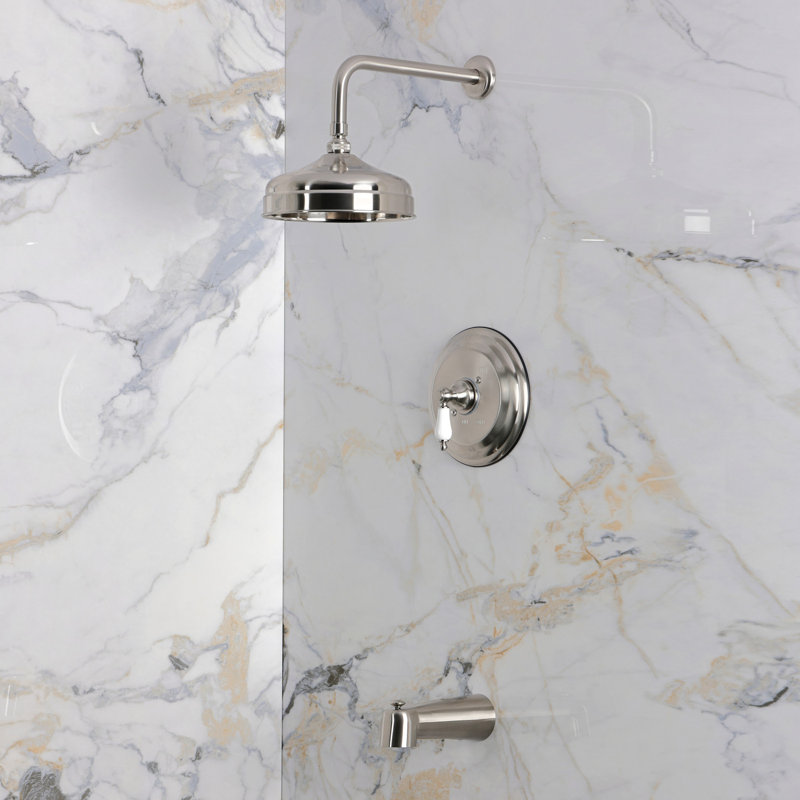 Kingston Brass Restoration Single-Handle Pressure Balanced Tub and Shower Faucet