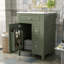 Meuble-lavabo 24 po avec lavabo en céramique, porte à fermeture douce, 2 tiroirs à fermeture douce-547527443