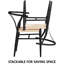 Chaise d'appoint de salle à manger empilable 20 po (ensemble de 4)-321670396