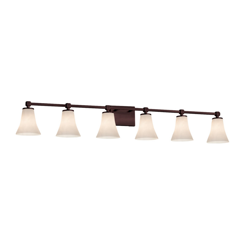 Éclairage de salle de bain à intensité variable 6 lumières Arkham, Bronze foncé