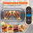 Litifo 16'' Smokeless Ceramic Non Stick Electric Grill with Lid