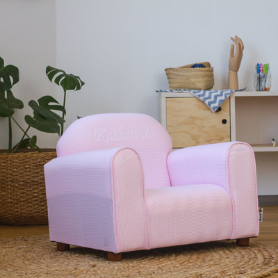 Fauteuil club personnalisé Keet, Gingham