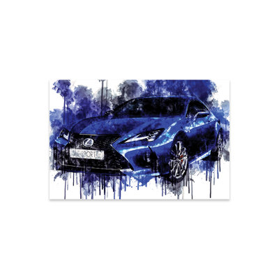 " Car 2019 Lexus RC 350 F Sport Cars " Graphic Art Painting
