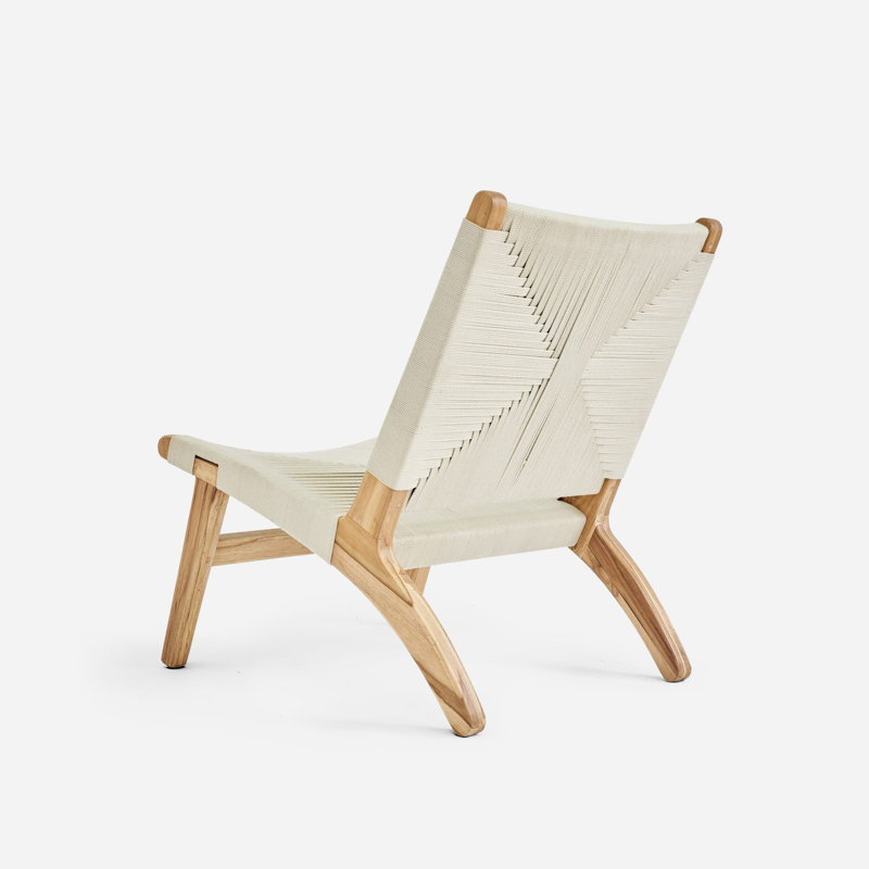 Masaya Lounge Chair, Natural/Naturaline Cross Braided Cord