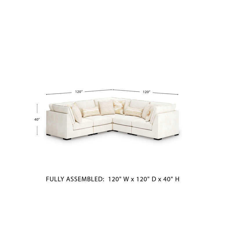 Canapé modulaire 5 pièces Mauzy