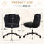Modern Teddy Velvet Upholstered Swivel Task Chair-551827645