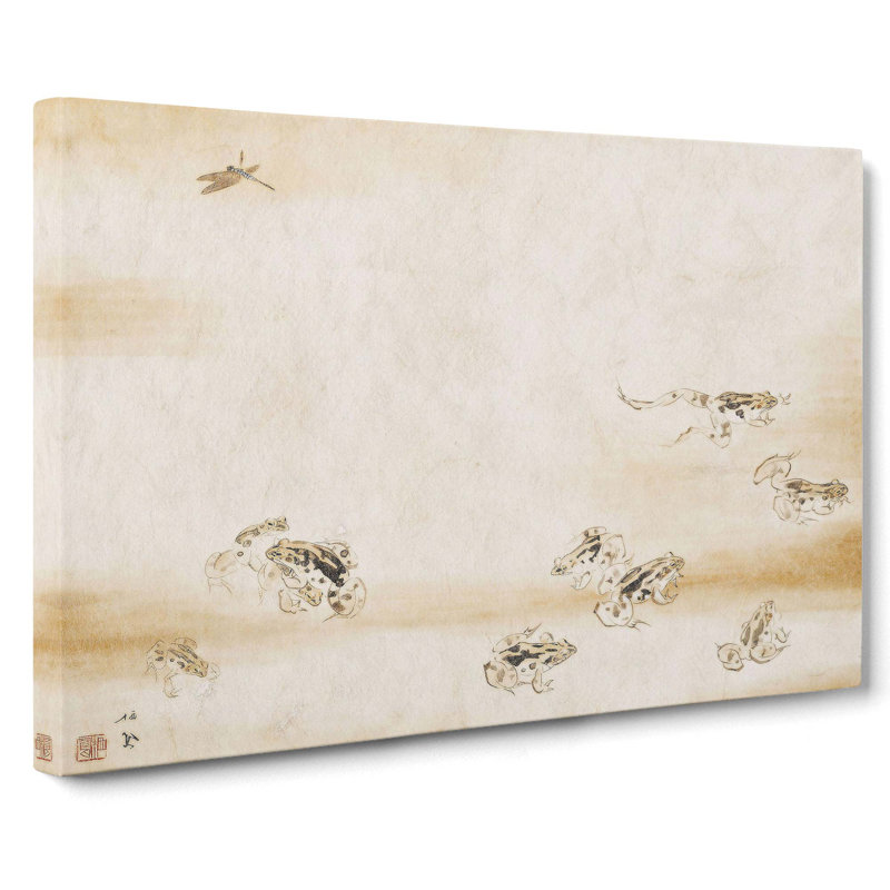 Toads by Takeuchi Seiho - Wrapped Canvas, 35cm H x 50cm W x 3cm D