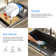 Quartz 33" X 22" Drop In Workstation Sink with Faucet Quartz Granite Sink with Pull Out Faucet
