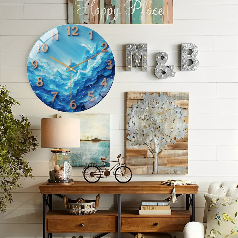 Horloge murale avec horloge murale 12 po