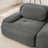 Boneless L-Shaped Corduroy Cloud Sectional Sofa With Ottoman-381968712