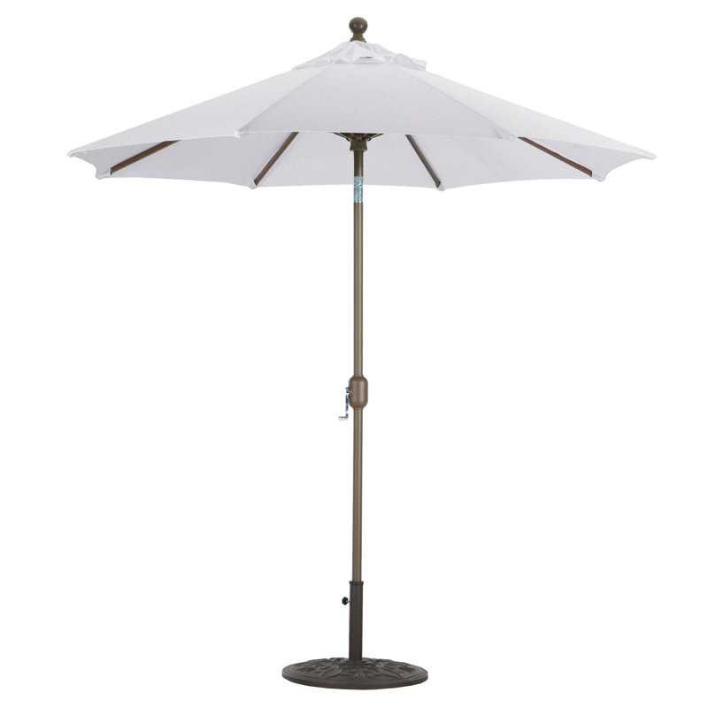 Parasol de marché de 7,5 pi Nadasha, Bronze antique, Sunbrella® granit