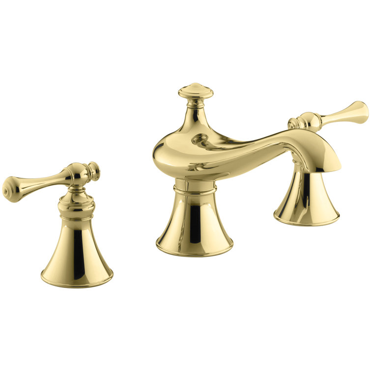 Revival Bath-Mount Bath Faucet Trim for High-Flow Valve with 6-5/8" Spout, Traditional Lever Handles, Valve Not Included