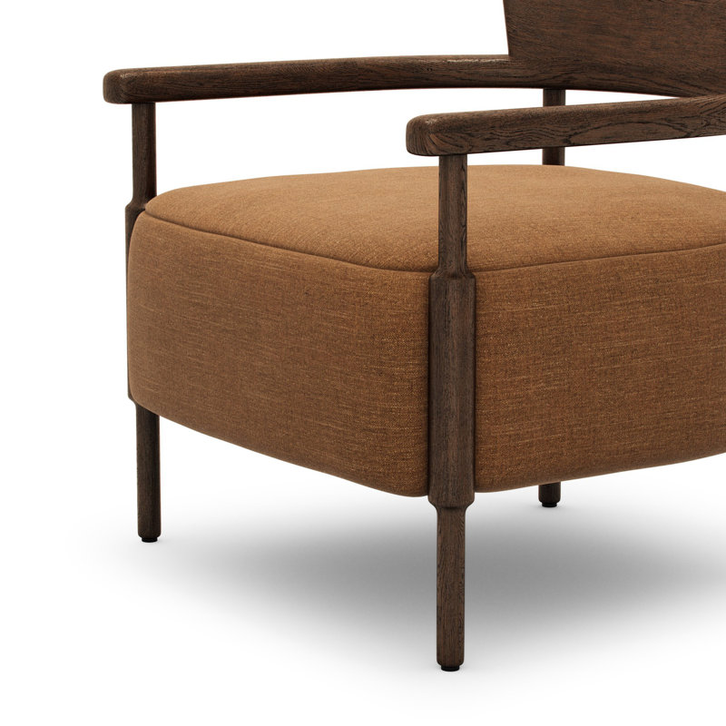 Armchair, Laughlin Ochre Polyester Blend