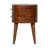 Chestnut Rounded Bedside Table
