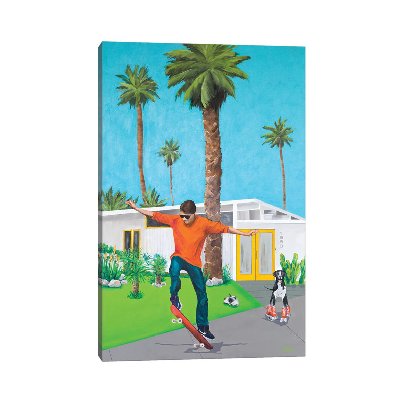 Skate by Dan Nelson - Wrapped Canvas Painting, 101.6 cm H x 66.04 cm W x 3.175 cm D