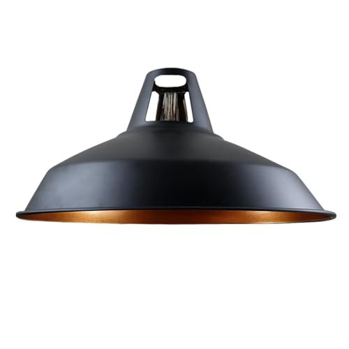 Black Gold Metal Pendant Lamp Shade