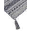 Azizi Striped Hand Woven Cotton Grey Rug-61668704