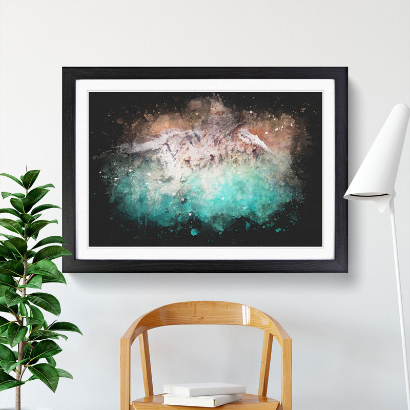 Bias Tugel Beach in Bali - Picture Frame Graphic Art, 65cm H x 90cm W x 2cm D, Black