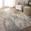 Tapis abstrait en polypropylène / polyester tissé à la machine abstrait taupe / gris-1049201101