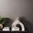 Shirin- Polished Silver Reverse Vase in Cast Aluminum- Short-1190208988