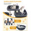 Arbre à chat, arbre à chat 78,7 po XXL avec 10 poteaux à griffer, 2 grottes, 2 hamacs, grande plateforme, brosses à chat, panier, arbre à chat robuste pour Maine Coons, grands chats, gris foncé-255114552