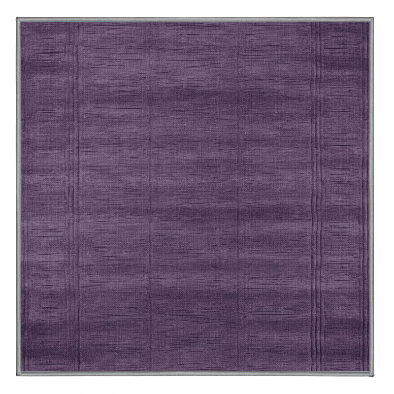Tapis mauve lavable à la machine, Carré 6 pi