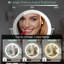 Teejay Modern Round LED Lighted Magnifying Bathroom Wall Mounted Makeup Mirror, Chrome-1665478735