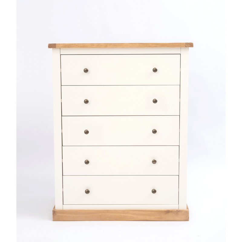 Ledger 90 cm W Chest of 5 Drawers