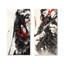 China Warrior In And Red Tones I - Ensemble de 2 pièces d'art mural Warrior China-1986531732-1986531733