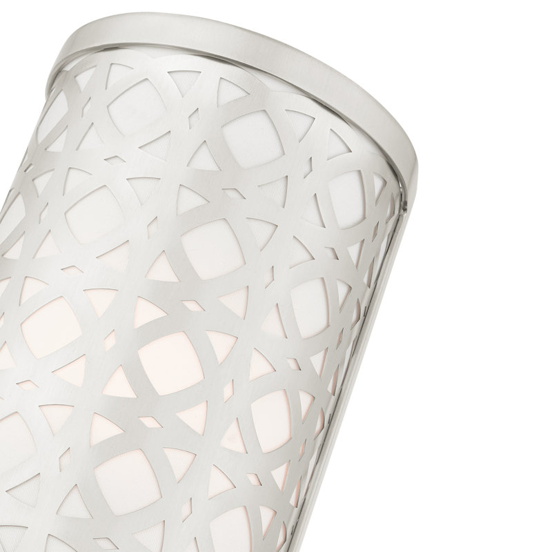 Plafonnier encastré à intensité variable à 2 lumières Eraman, Nickel brossé