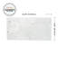 Peel and Stick Gel Backsplash Tile Blok 12" x 22" (Set of 2)