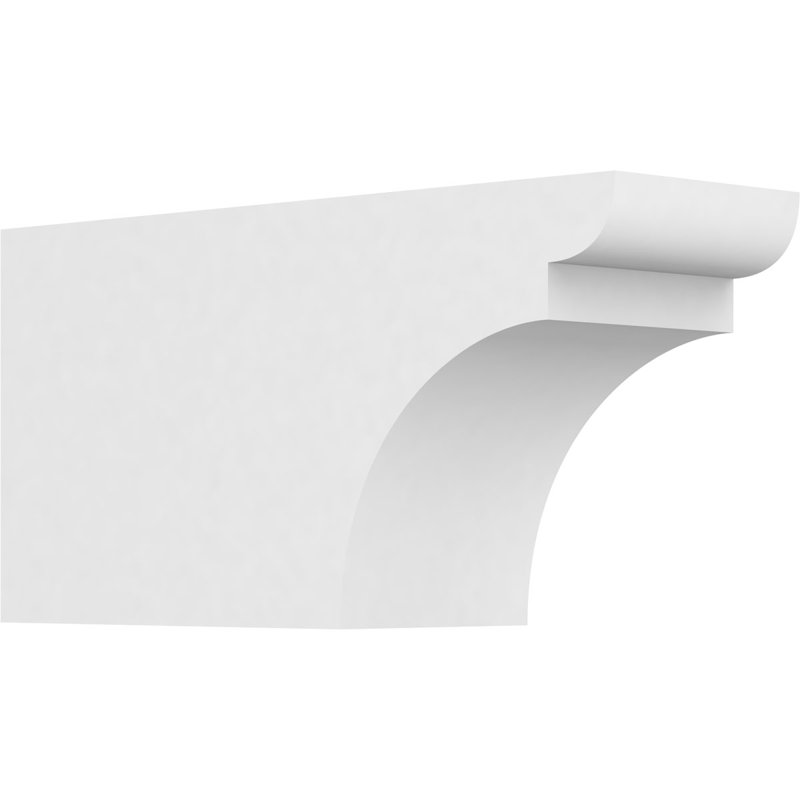 Queue de chevron standard en PVC de qualité architecturale Yorktown, H 6 po x L 4 po x P 12 po