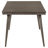 Perkins Dark Brown 5-piece Rectangular Dining Set