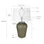Lampe de table en verre D18x28,5 "