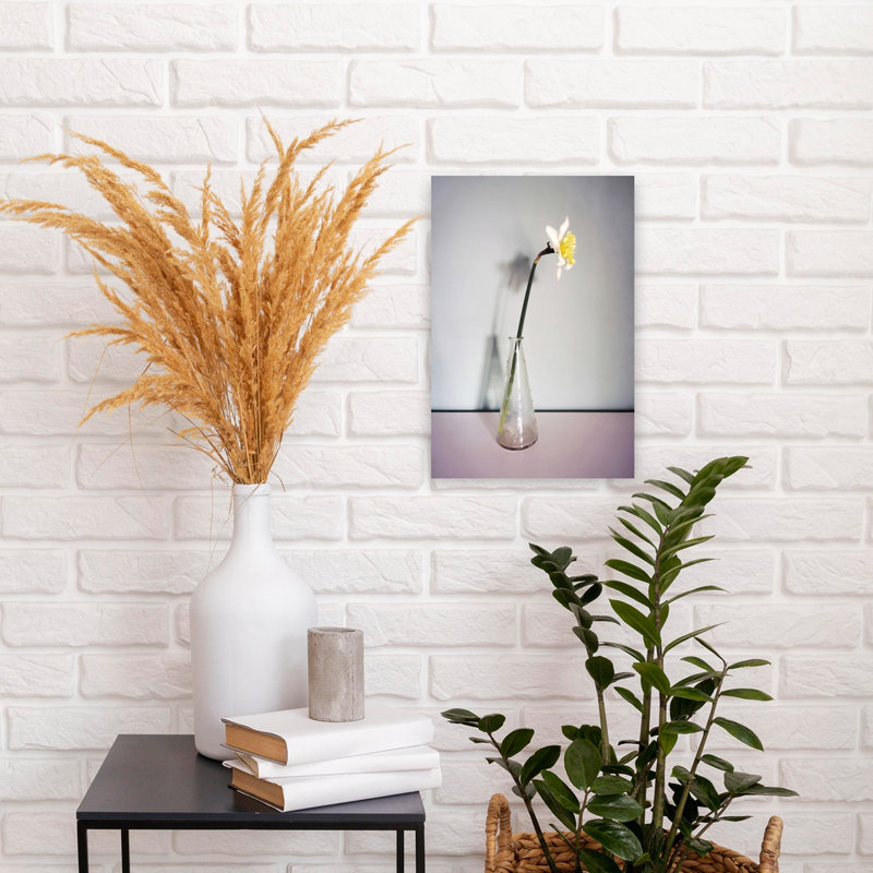Contemporary Art Elegant Peaceful Contemporary Nature Flower Wall Art by Angelo Cerantola - Wrapped Canvas Print