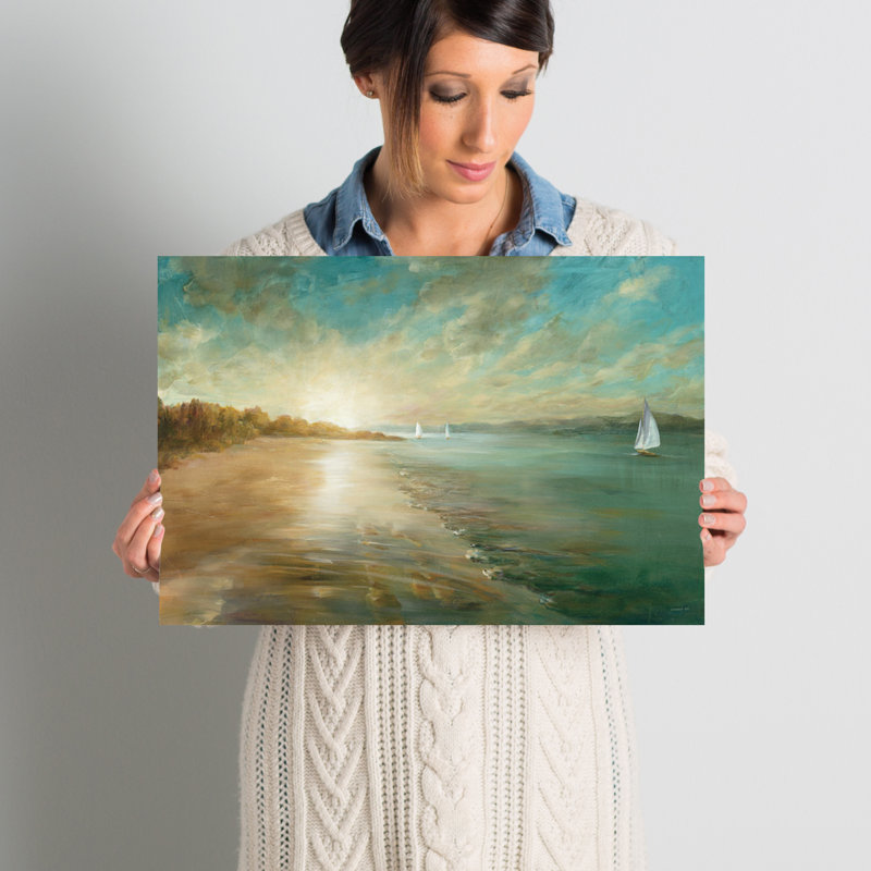 " Coastal Glow " by Danhui Nai, 12" H x 18" W x 1.5" D