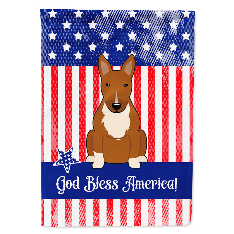 Drapeau de jardin Leighanne, Bull-terrier (brun)