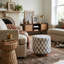 Repose-pieds rond avec rangement-1225530557