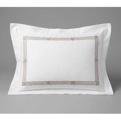 Panama Embroidery by DEA 100% Cotton Sham