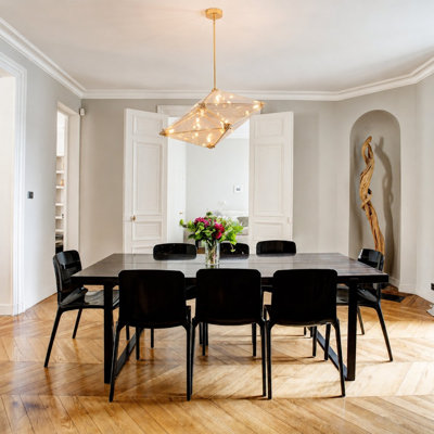 Lustre géométrique moderne 9 lumières