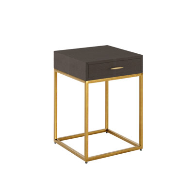 Berthina 45cm W Metal Bedside Table