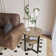 2-Tier Small Side End Table with Metal Frame