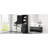 Tall Black Freestanding Bathroom Storage With Adjustable Shelf, Two Drawers, - Toppling Feature And Water Proof Painted Cabinet Of , Different Size Shelf Device