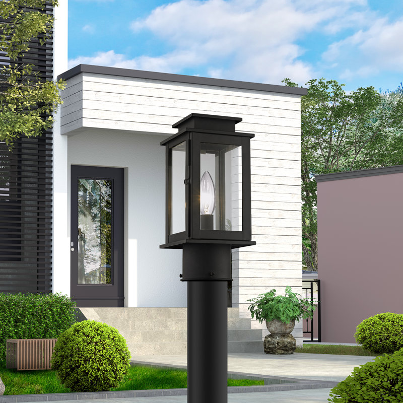 Tête de lanterne câblée à 1 lumière H 10,5 po Cortana, Noir