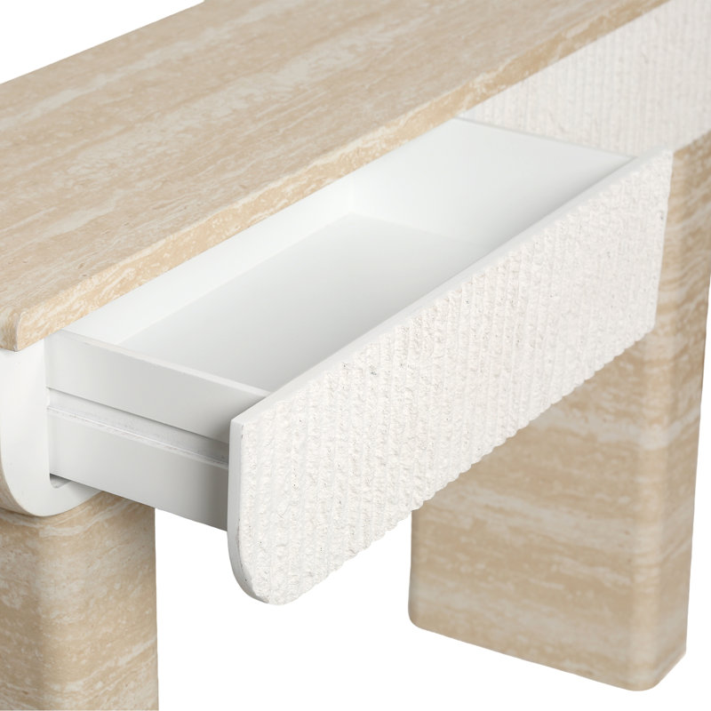 Table basse 47,2 po Travertine