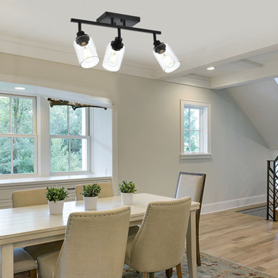 23.6'' 3 -Light Fixed Track Track Kit with Dimmable and Adjustable Head