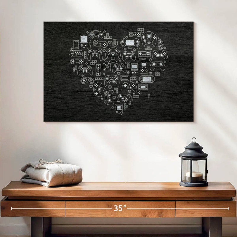 Senne Gamer Heart, H 16 po x l 24 po